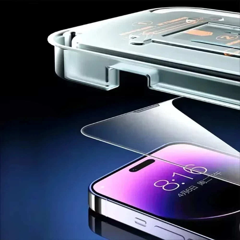 NNBILI 3Pcs Dust free Installation Tempered Glass For iPhone 13 14 16 15 11 12 17 Pro Max 17Air 15 16 14 Plus X Screen Protector Beauty World Shop