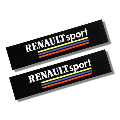2PCS Carbon fiber Cotton Car Safety Belt Shoulder Cover seat belt pad for Renault koleos duster megane 2 logan clio Car Styling Beauty World Shop
