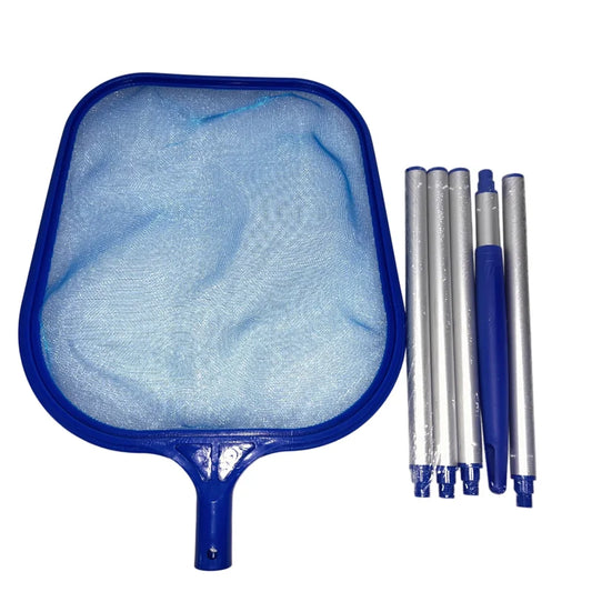 Pool Skimmer Net with 5 Aluminum Pole Sections 64'', Cleaning Leaf of Swimming Pools, Spas, Hot Tubs and Fountains Beauty World Shop