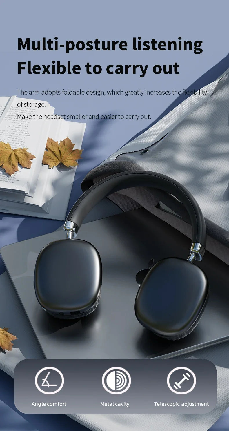 2025 NEW Air Max Bluetooth Earphone Over ear Wireless Headset stereo surround gaming Headphone For Apple Iphone Xiaomi Phone Beauty World Shop