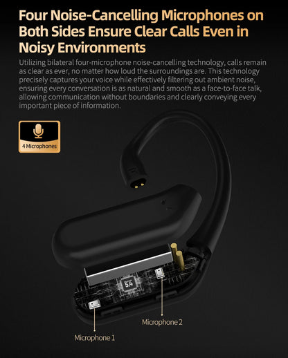KZ AN01 Wireless Bluetooth 5.4 Cable Ear Hook With Charging Case For KZ Castor PRO PR2 PR3 ZSXPRO ZVXPRO Krila