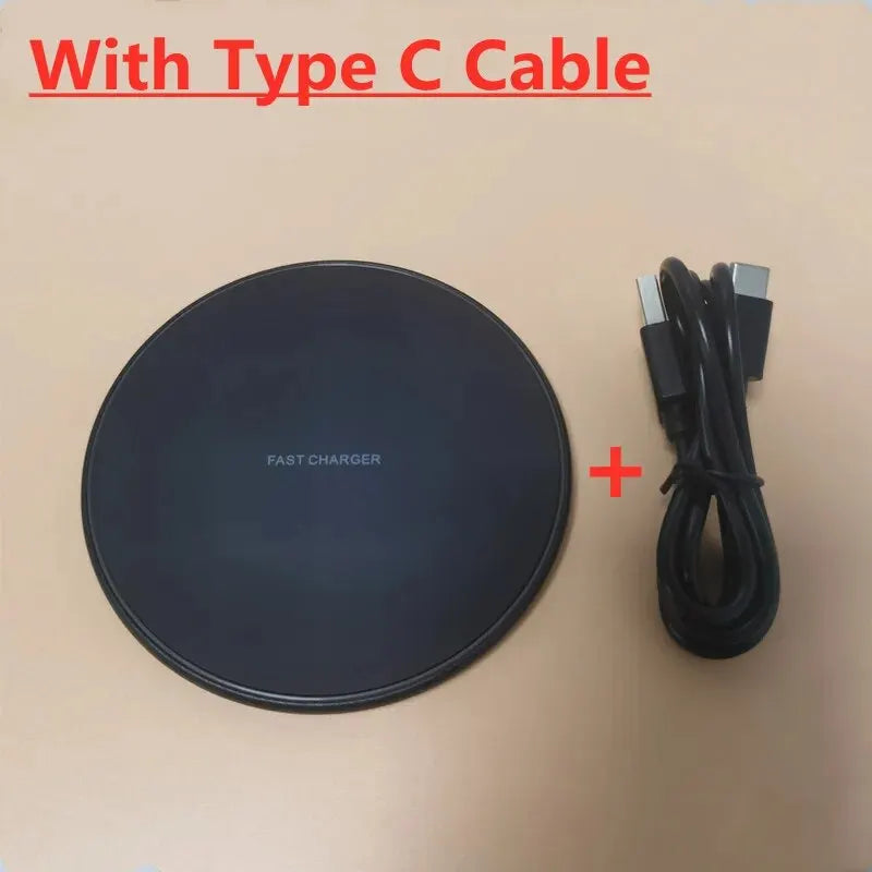 30W Wireless Charger For iPhone 15 14 13 12 X Pro Max Induction Fast Charging Pad Dock Station For Samsung S23 S22 Xiaomi Huawei Beauty World Shop