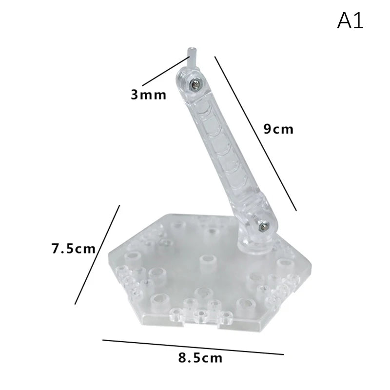 Innovative And Practical Handmade Doll DIY Holder Action Figure Model Base Display Stand Black Bracket For 1/144 HG RG Beauty World Shop