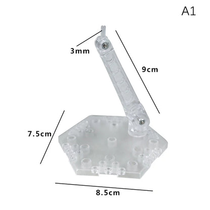 Innovative And Practical Handmade Doll DIY Holder Action Figure Model Base Display Stand Black Bracket For 1/144 HG RG Beauty World Shop