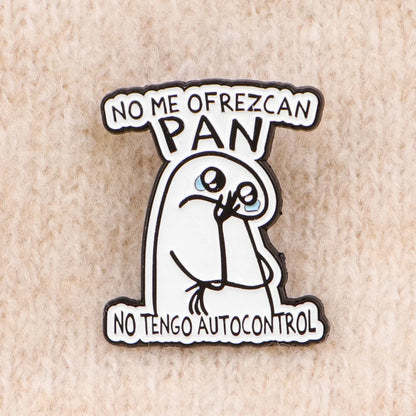 Funny Spanish Quotes Enamel Pin Sad Character Brooch Pines Lapel Pins Badge Clothing Accessories Fashion Jewelry Friends Gifts Beauty World Shop