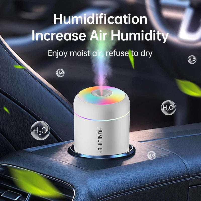 180ML Mini Air Humidifier USB Electric Aroma Diffuser Essential Oil Purifier Aromatherapy Mist Maker Lights For Car Home Bedroom Beauty World Shop