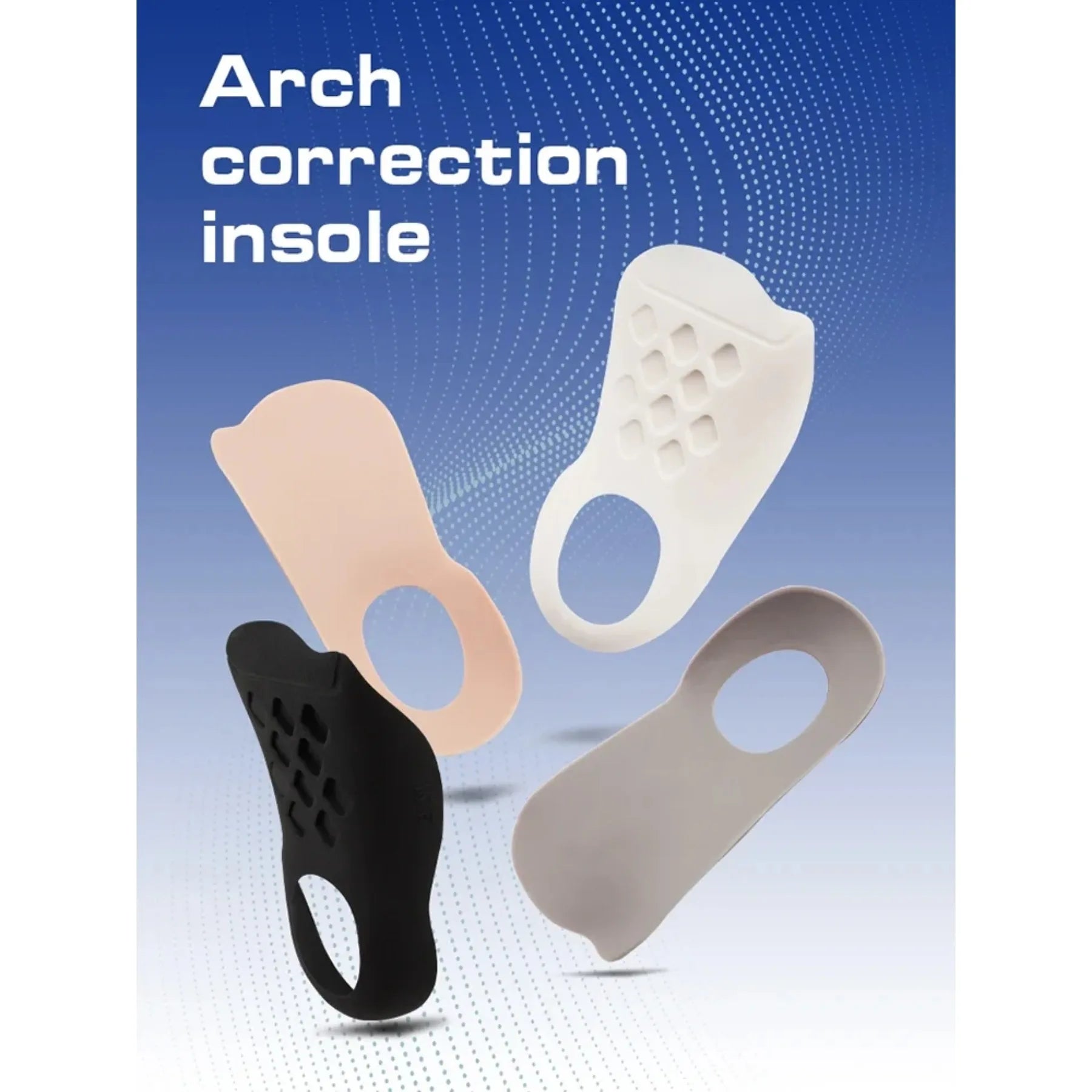 Flat Foot O-Shaped Legs Insole for Shoes Correction Arch Support Plantar Fasciitis Orthopedic Insoles Men/Women Foot Care Insert Beauty Trend Shop