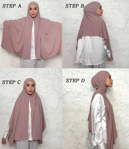 Premium Jersey Instant Hijab Good Stitch Stretchy Jersey Scarf Malaysia Wraps Plain Muslim Turban Headband Shawls Supplier Beauty World Shop