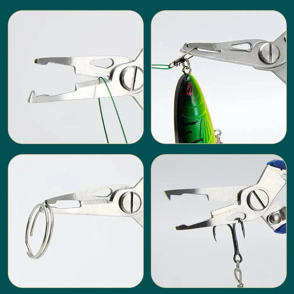 Fishing Lure Plier Scissors Return Spring Latch Bend Design Comfortable Handle Needle Nose Pliers Eagle Nose Pliers Orange Beauty World Shop