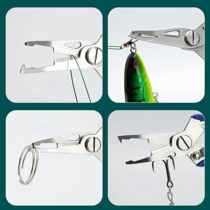 Fishing Lure Plier Scissors Return Spring Latch Bend Design Comfortable Handle Needle Nose Pliers Eagle Nose Pliers Orange Beauty World Shop