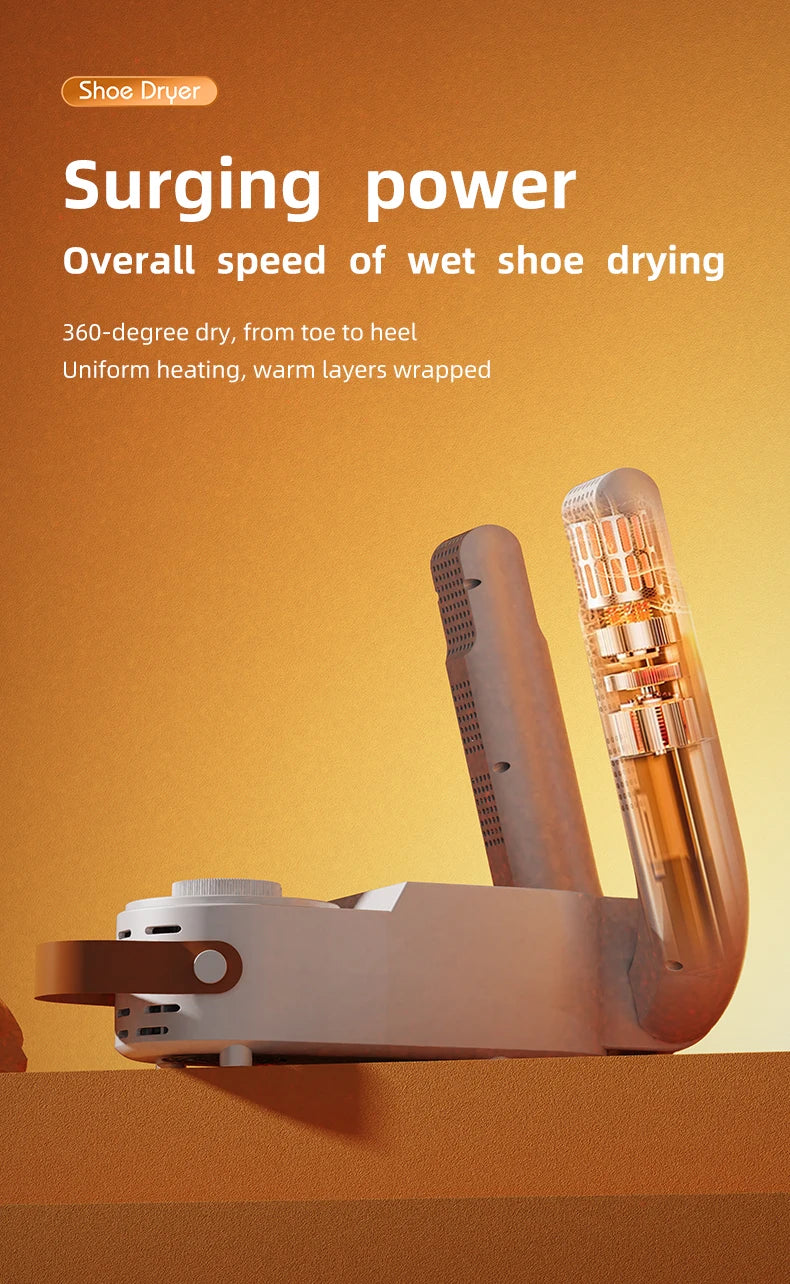 HOMEFISH Intelligent Shoe Dryer Quick Drying Deodorizing Sterilizing Adjustable Timer Household Shoe Warmer And Heater Beauty World Shop