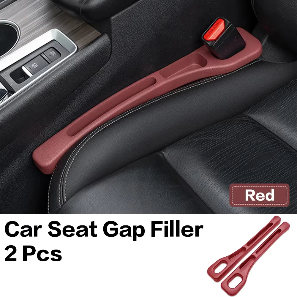 2PCS Car Seat Gap Filler Between Seats Console Organizer Seat Crevice Storage Box Bag Decoration Interior Auto Accessories Beauty World Shop