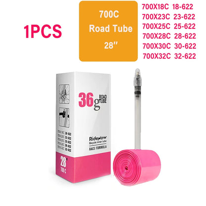 RideNow TPU Bike Inner Tube 700C 700x18 23 25 28 32 35 37 40 47C  Ultralight Gravel Tire MTB Bicycle 29x1.5 1.75 TPU Inner Tube Beauty World Shop