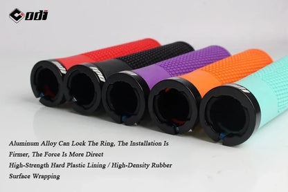 ODI Bicycle Handlebar Grip Lock On Mountain Bike Grip Soft Rubber MTB Cuffs 22.2mm Bicycle Handle Cover Non-slip Bike Handle Beauty World Shop