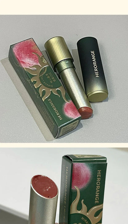 HERORANGE Heart-Shaped Moisturizing Lipstick: Mirror-Like Shine with Hydrating Formula - Natural Look for a Dewy, Radiant Finish Beauty Trend Shop