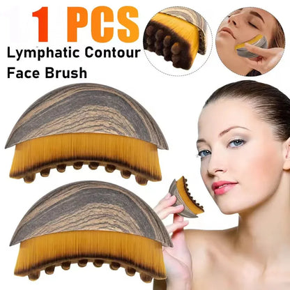 Lymphatic Contour Face Brush,Chin &Jawline Sculpting,Drainage Massager for Face,Ergonomically Designed to Fit The Skin Precisely Beauty Trend Shop