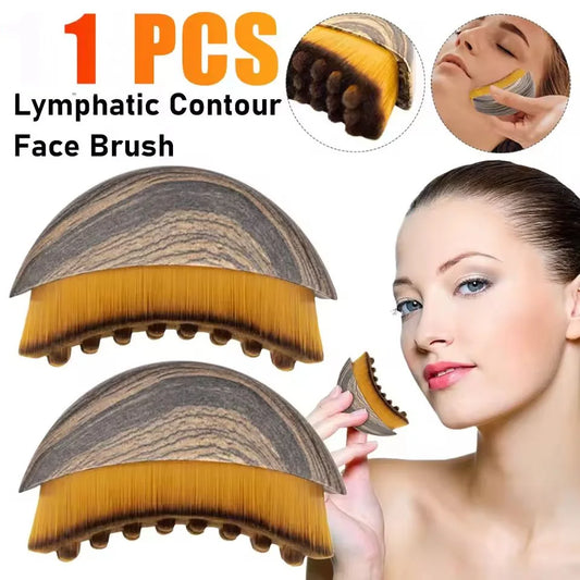 Lymphatic Contour Face Brush,Chin &Jawline Sculpting,Drainage Massager for Face,Ergonomically Designed to Fit The Skin Precisely Beauty World Shop