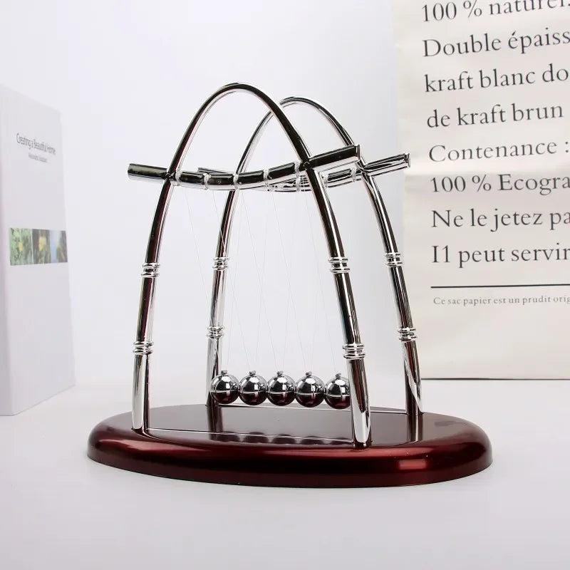 Newton Cradle Balance Steel Balls Perpetual Motion Collision Ball School Teaching Physics Science Pendulum Toy Home Decoration Beauty World Shop