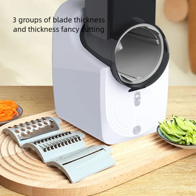 Multi-function Vegetable Cutter Household Kitchen Electric Vegetable Cutter Vegetable Slicer Shredder Automatic Beauty World Shop