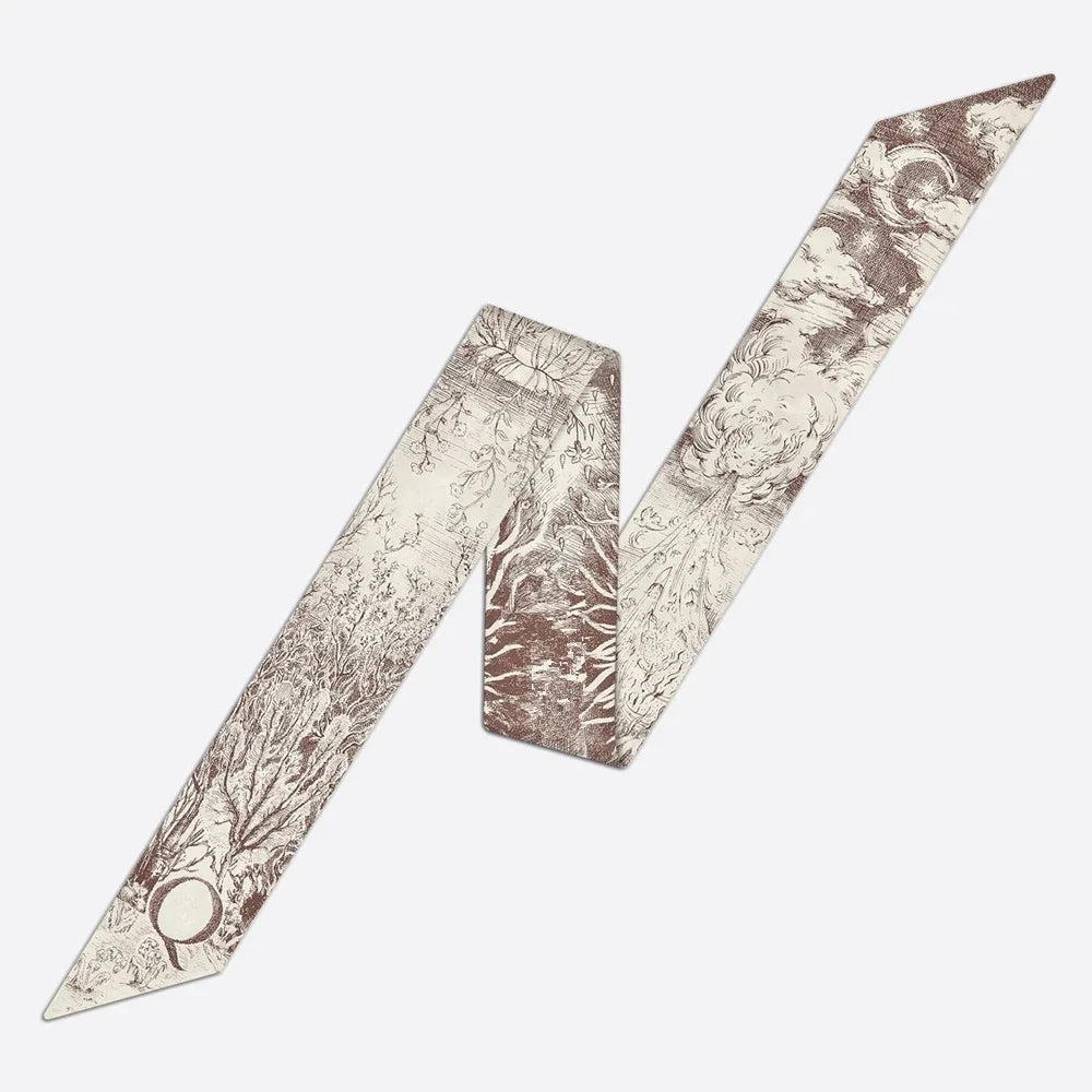 26 Letters Tarot Constellation Bag Scarf Twill Silk Scarves Women New Neckerchief Hair Headbands Beauty World Shop