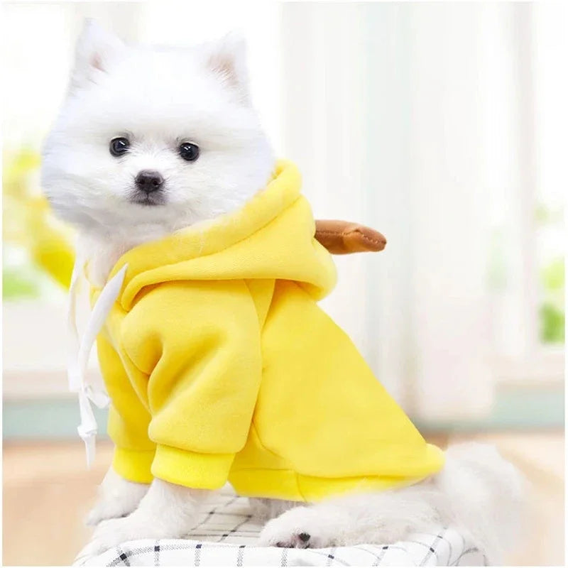 Cute Fruit Dog Clothes for Small Dogs hoodies Warm Fleece Pet Clothing Puppy Cat Costume Coat for French Chihuahua Jacket Suit Beauty World Shop