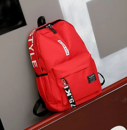 Fashion trend backpack backpack for men and women junior high school high school student bag large capacity korean version of th Beauty World Shop