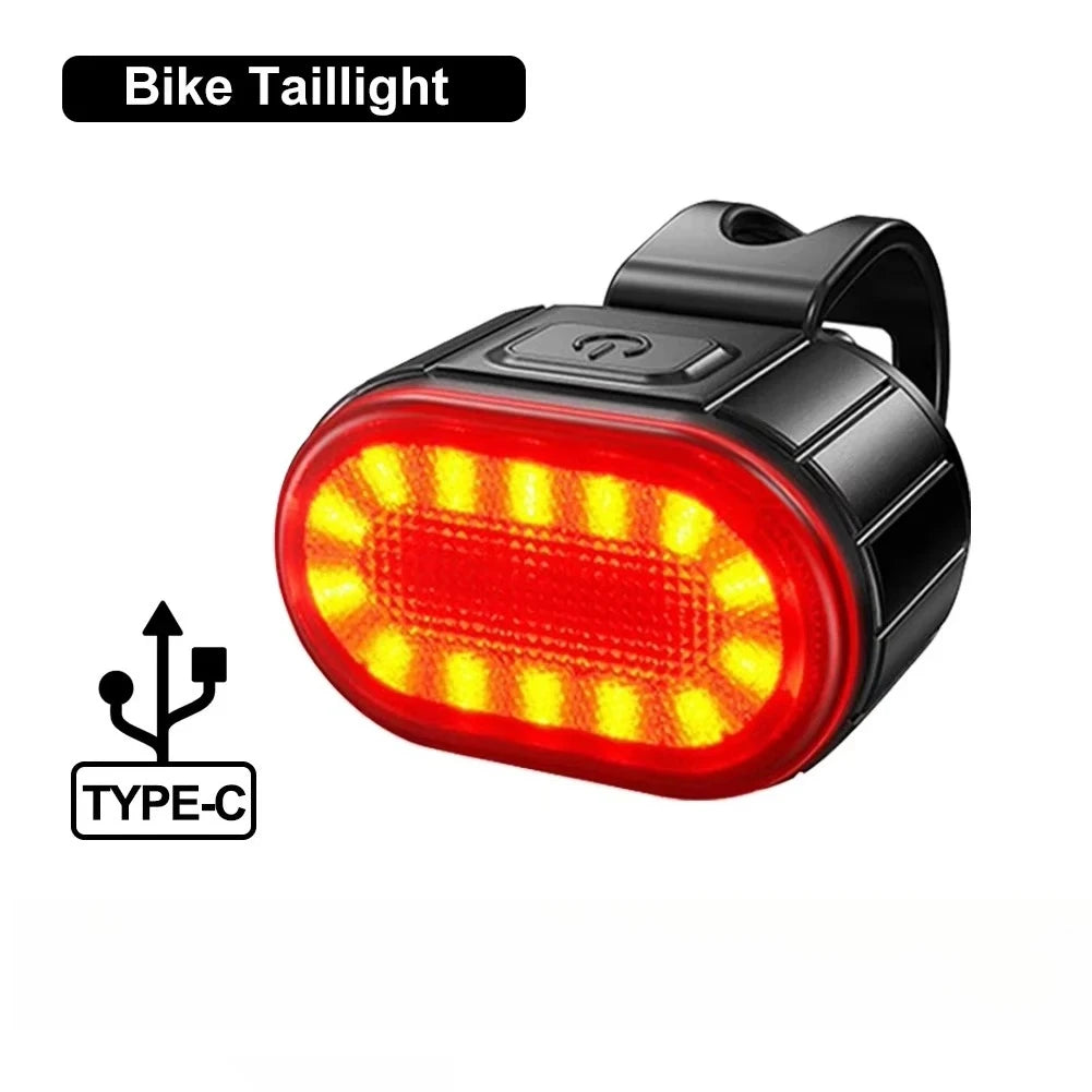 USB Rechargeable Bicycle Lights Bike Safety Warning Lamp Outdoor Waterproof Cycling Flashlight For Mountain And Road Bikes Beauty World Shop
