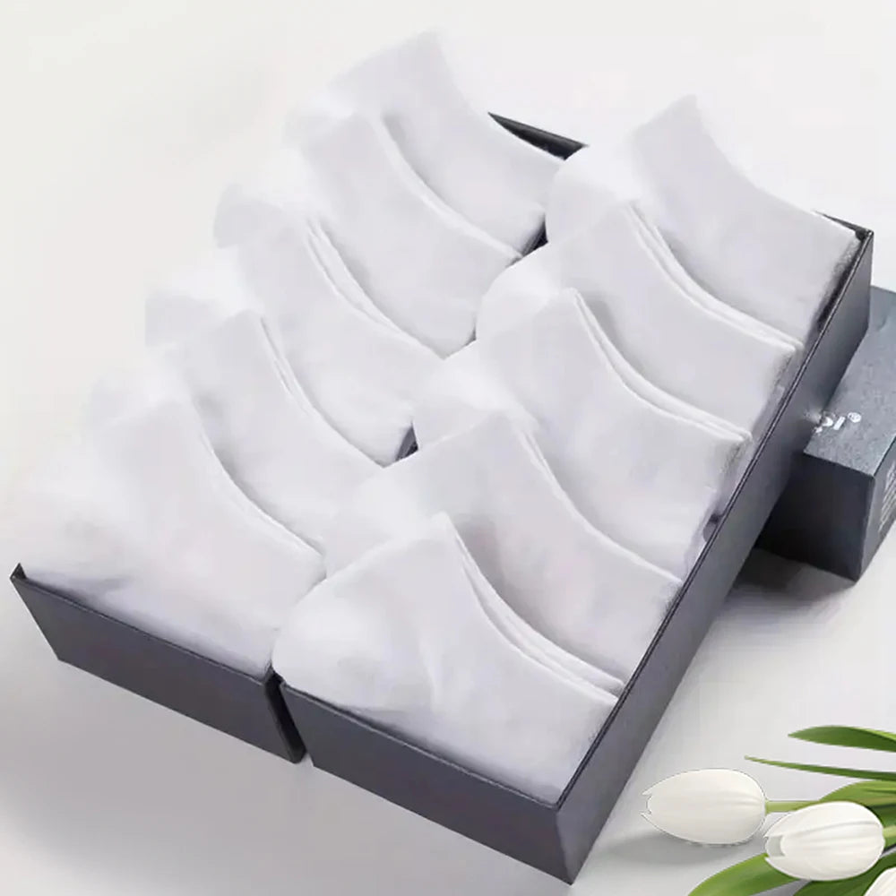 10/20/30/40/50 Pairs Of Breathable Deodorant Men's Low Cut Ankle Socks - Sweat Wicking And Comfortable Summer Wear Beauty World Shop