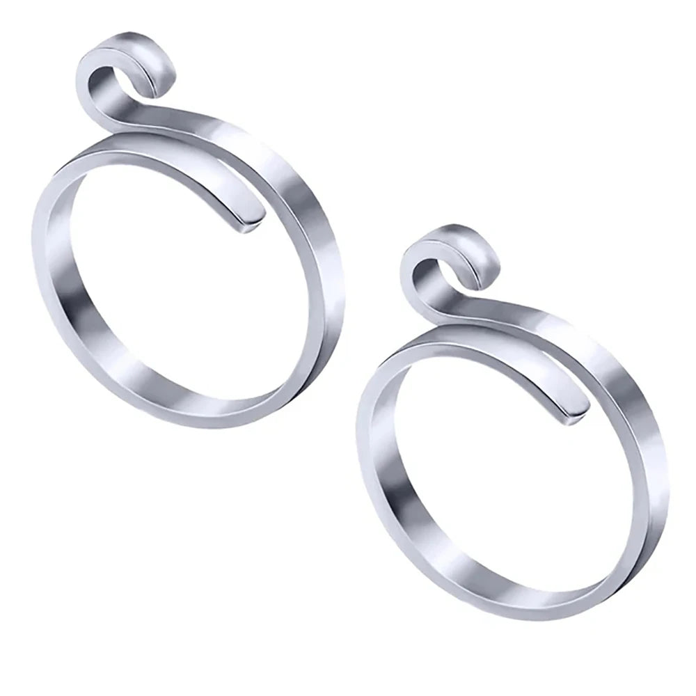 2pcs Adjustable Knitting Crochet Loop Ring Knittied Yarn Guide Finger Faster Holder Thimble Crocheters Thread Ring Sewing Tools Beauty World Shop