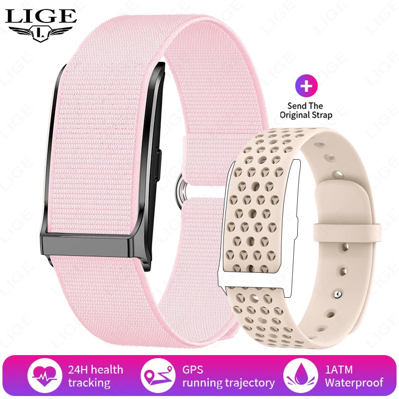 LIGE No Screen Smart Watch Men's Sports Outdoors Fitness Heart Rate Monitor 1ATM Waterproof New Smartwatch For Andrio IOS 2025 Beauty World Shop