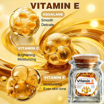 Vitamin E Deep Moisturizing Capsule Essence–Hydrates Smooths Skin. Formulated Squalane Vitamin 18/30/48/60/90/180 Capsules Beauty World Shop