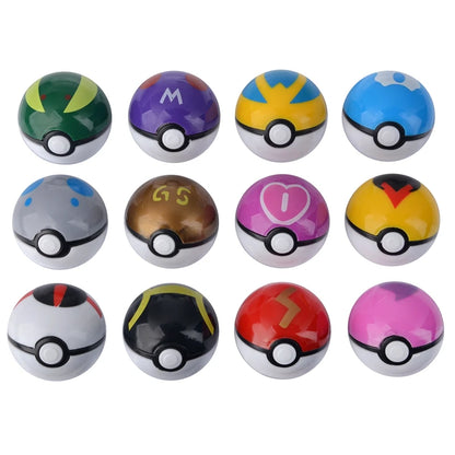 12Pcs/Set Pokemon PokeBall Figure Toys Anime Pikachu Blind Box PVC Figurine Action Collection Model Dolls Kids Birthday Gift Beauty World Shop