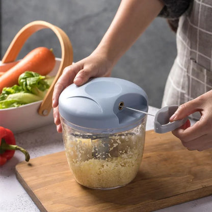 500/900ML Manual Meat Mincer Garlic Chopper Rotate Garlic Press Crusher Vegetable Onion Cutter Kitchen Cooking Accessories Beauty World Shop