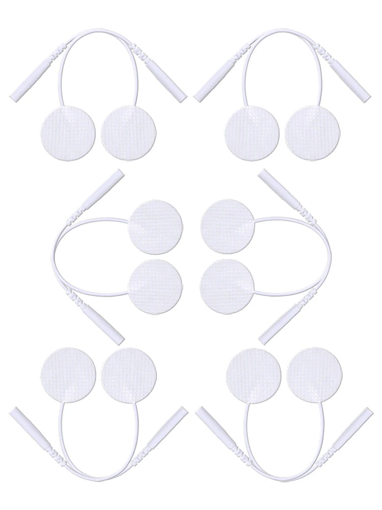 25mm Self-Adhesive Electrode Pads with Conductive Gel for EMS Electric Muscle Stimulator Pulse Massager Replacement Accessory Beauty World Shop