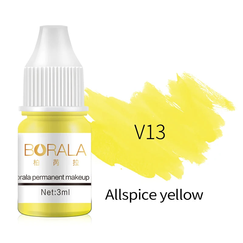 Borala 26 Colors 3ML Permanent Makeup Tattoo Lips Eyebrows Eyeliners Pigments Sample Size Tattoo Pigments Beauty Art Women Use Beauty World Shop