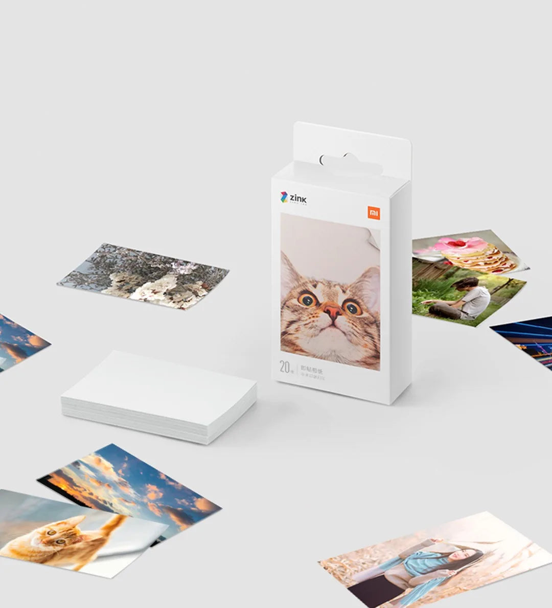 Original 100% Xiaomi ZINK Pocket Printer Paper Self-adhesive Photo Print 50pcs Sheets Xiaomi 3-inch Mini Pocket Photo Printer CN Beauty World Shop