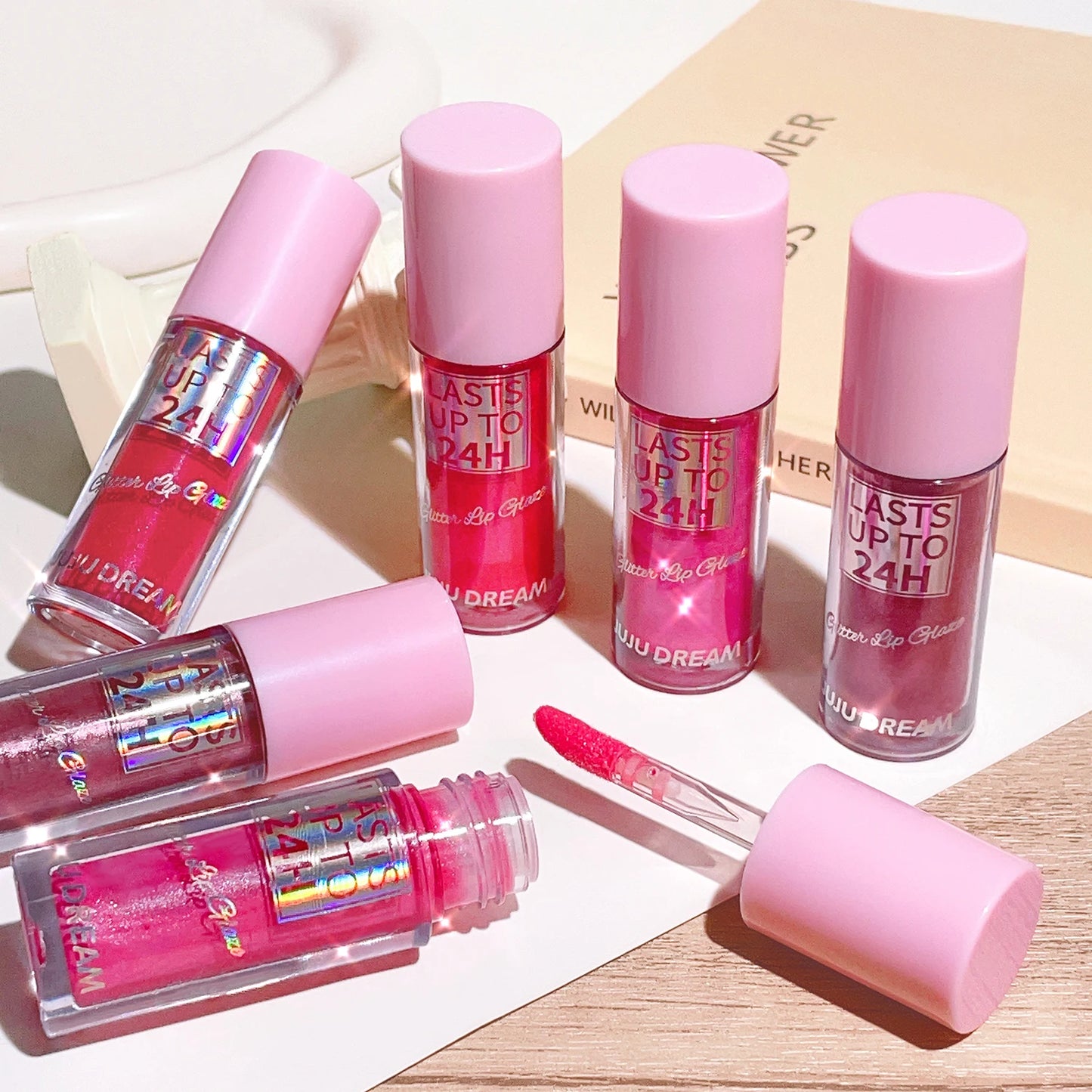 Sparkling Gloss Lip Balm – Water-Gloss Mirror Finish, Moisturizing, Hydrating, Non-Sticky, Cup-Proof, Plump Lips Beauty World Shop