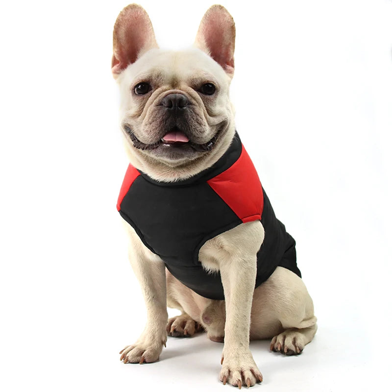 Warm Winter Dog Jacket For Winter Padded Pet Vest Coat For Small Large Dogs Waterproof Pets Clothes With D-ring Golden Retriever
