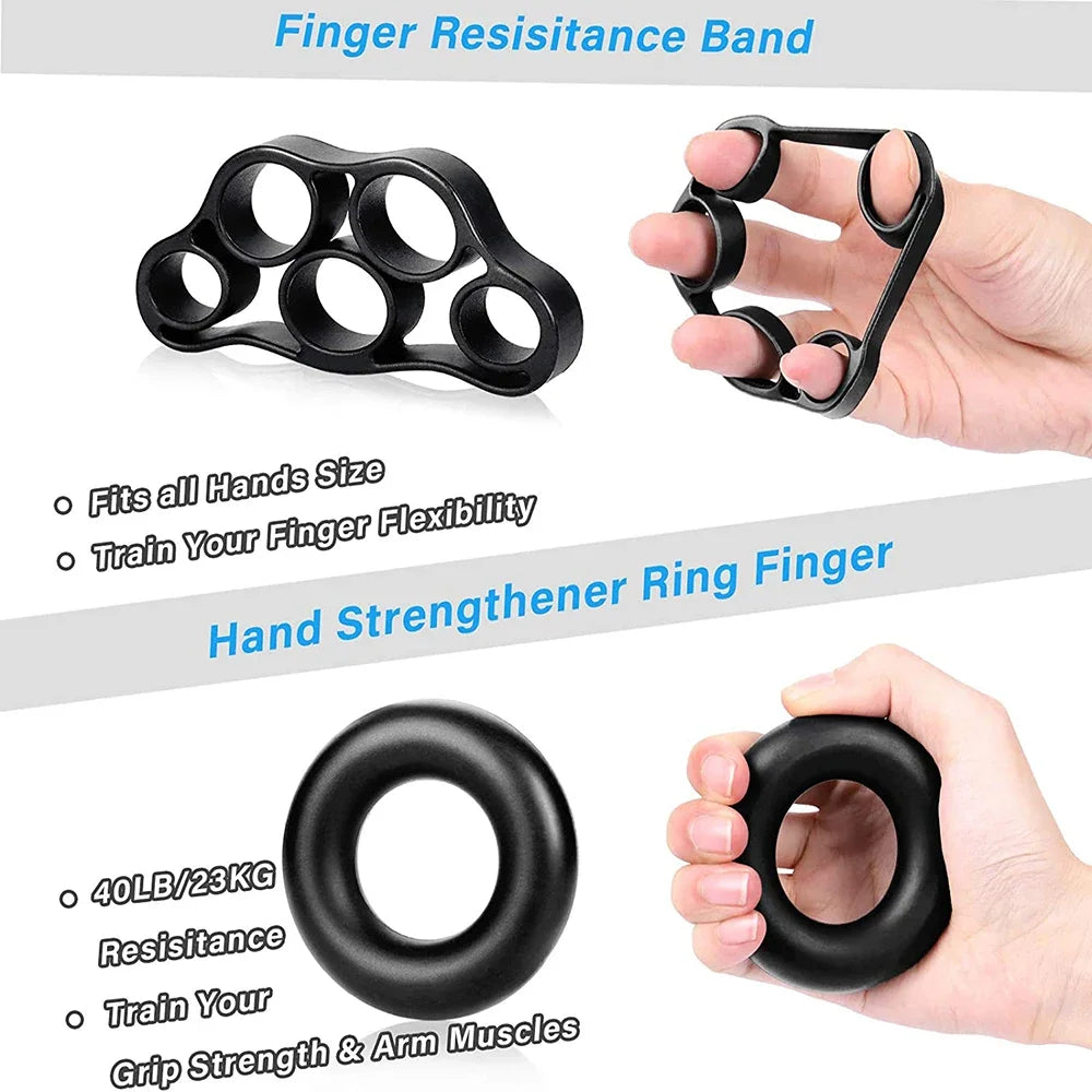 5-60kg Adjustable Hand Grip Strength Strengthener Trainer Full Set With Counter Wrist Forearm And Hand Exerciser For Muscle Beauty World Shop