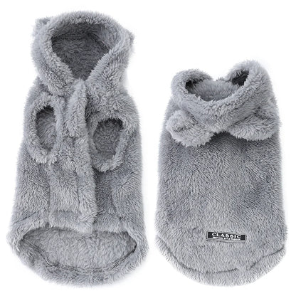 Autumn Winter Dog Clothes For Small Medium Dogs Warm Plush Rabbit Ears Pet Coat Cute Soft Puppy Sphynx Cat Chihuahua Costume