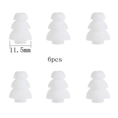 Three layers Silicone In-Ear Earphone Headset Earbud Bud Tips Earbuds eartips Earplug 6pcs/3pair