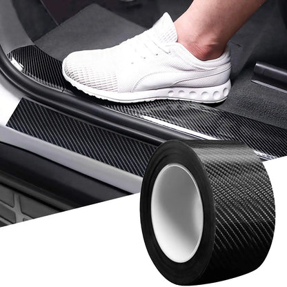 1-10m Nano Carbon Fiber Car 3D Tape Sticker Door Mirror Paste Protector Strip DIY Protection Protective Film Waterproof Adhesive Beauty World Shop