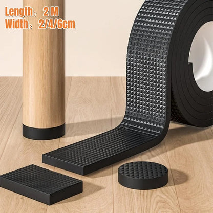 DIY Anti-slip Furniture Pads Mute Mats Bumper Damper Thick Non-Slip Pad Foot Cover Self Adhesive Table Chair Foot Protection Pad Beauty World Shop