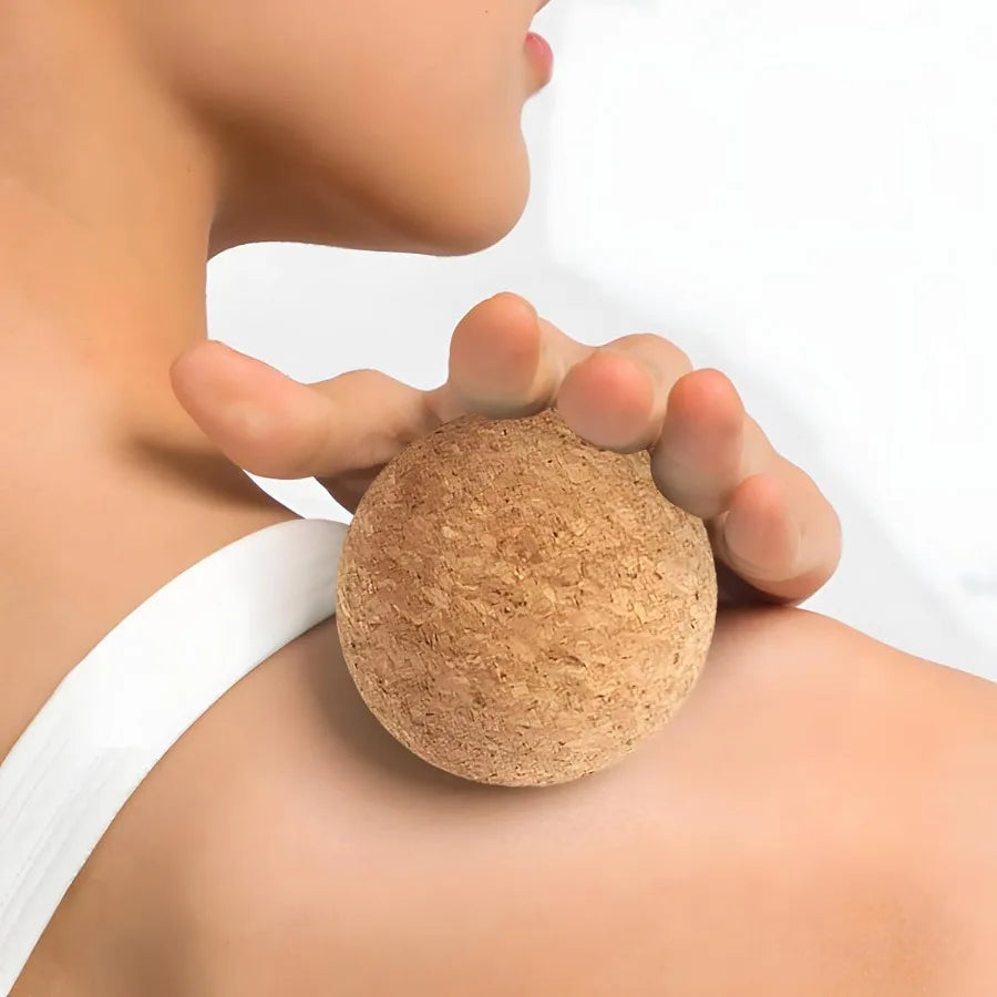 Cork Massage Ball for Muscle Relaxation, Deep Tissue Massager for Back & Shoulders, Portable Self-Care Tool Beauty World Shop