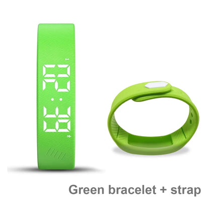 Smart Bracelet LED Digital Waterproof Smart Clock Smartband With running pedometer Monitor Smart Band Vibration Alarm Reminder Beauty World Shop