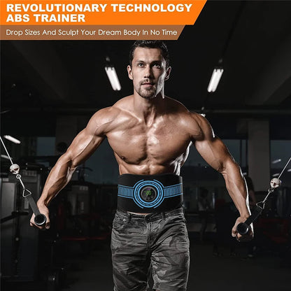 EMS Muscle Stimulation Belt Electric ABS Stimulator Trainer EMS Abdominal Exerciser Toning Belts Arm Leg Back Fitness Massager Beauty World Shop