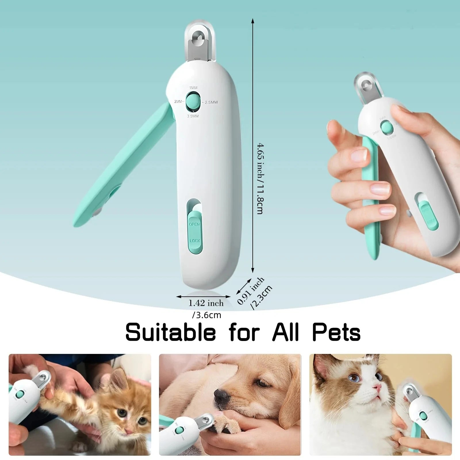 Cat Dog Nail Clipper Cutter Professional Pet Nail Clippers with Adjustable Hole Pet Claw Trimmer Puppy Kitten Care Grooming Tool Beauty World Shop