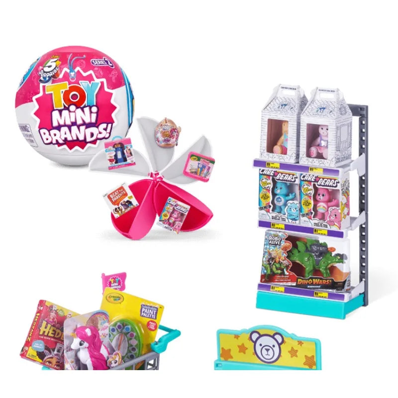 5 Surprise Mini Brands Capsule Toys Mystery Blind Box Fashion Surprise Ball Real Miniature Doll Collectible Toys Gifts Beauty World Shop