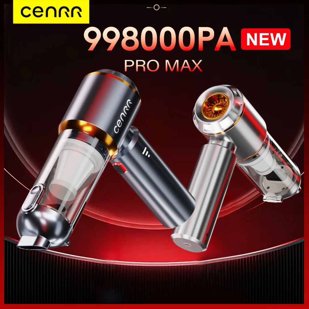 CENRR 998000PA Car Vacuum Cleaner Strong Suction Cordless Wireless Cleaner Handheld Portable Vacuum Cleaner Cleaning Machine Beauty World Shop