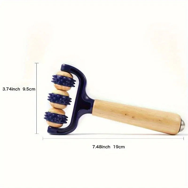 1PC T-Shaped Massage Roller - Multifunctional Deep Tissue Massager for Face, Legs, Abdomen & Body, Portable for Travel/Home Beauty World Shop